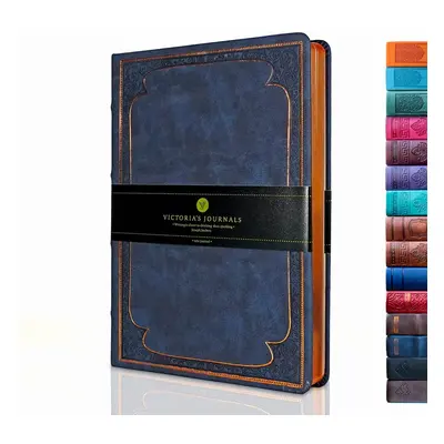 VICTORIA 'S JOURNALS Leatherette Vintage Journal Hard Cover Lined Note