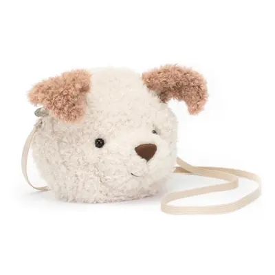 Jellycat Little Pup Plush Bag 7.5 inches | Crossbody and Shoulder Purse | Fun and Unique Handbag