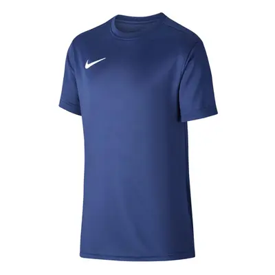 Nike Dri-FIT Park Older Kids' Football Shirt Size - X-Small Midnight Navy/White