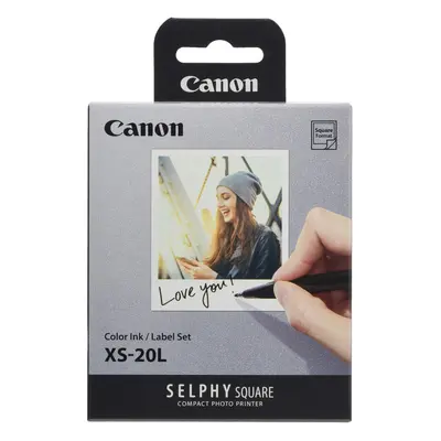 Canon SELPHY SQUARE QX10 Color Ink/Label Set XS-20L