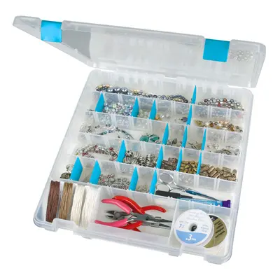 ArtBin 6865AT Super Satchel Slim Compartment Crafting & Jewelry Organizer with Anti-Tarnish Tech