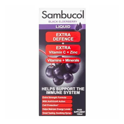 Sambucol Black Elderberry Extra Defence 120ml - Pack of