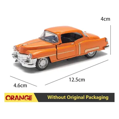 ((KD)Orange) 1:32 Alloy Diecast Mustang GT Classic Vintage Car Model Pull Back Car Miniature Veh