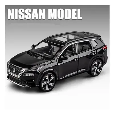 (Black) 1:32 Nissan X-TRAIL SUV Alloy Car Model Diecast Metal Toy Off-road Vehicles Car Model Si