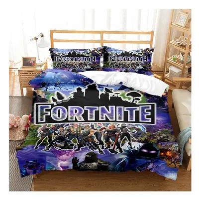 (King(220*240 cm), 7) Fortnite Bedding Single Double Cartoon Quilt Cover Kids Quilt Cover