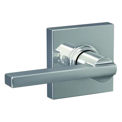 Schlage F10 LAT COL Latitude Lever with Collins Trim Hall & Closet Passage Door Lock Bright Chro