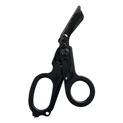 (All black) Multifunction Mini Portable Emergency Raptors Shears Tactical Folding Scissors Outdo