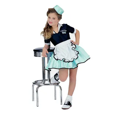 50s Favorite Girls Car Hop Costume Medium