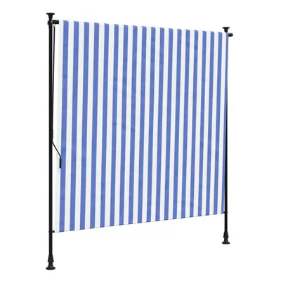 (blue, x cm) vidaXL Outdoor Roller Blind Garden Roller Shade Blackout UV Fabric and Steel