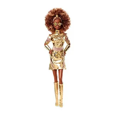 Barbie Collector Star Wars C-3PO x Barbie Doll (~12-inch) in Gold Fashion and Accessories, with 