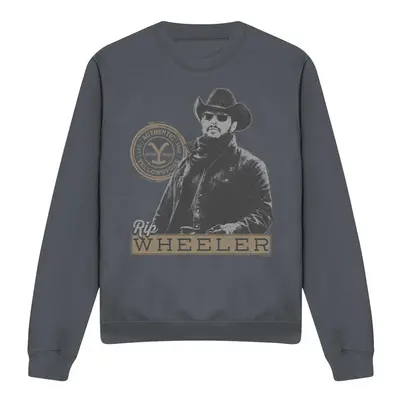 (XXL, Charcoal) Yellowstone Unisex Adult Rip Wheeler Sweatshirt