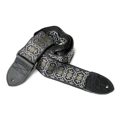 Fender Nylon Jacquard Strap 2"" Silver/Gold Batam