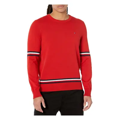 Tommy Hilfiger Men's Essential Signature Stripe Crewneck Sweater Coas