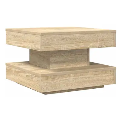 (sonoma oak, x x 34.5 cm) vidaXL Coffee Table 360-Degree Rotatable Hallway End Table Tea Side Ta