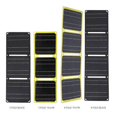 (Yellow fold 30W) 30W/40W 5V Foldable Solar Panel Portable Battery Phone Charger PD 20W QC 3.0 5