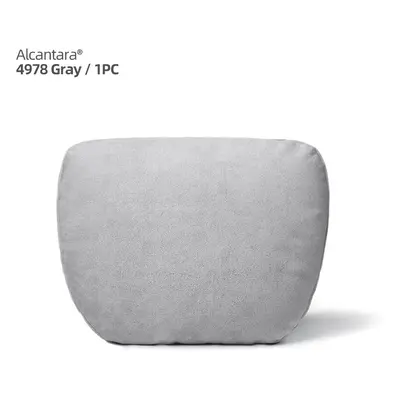 (Alcantara Gray 1pc) Alcantara Soft Car Headrest Neck Pillow Cushion Auto Accessories Universal