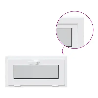 (white, x cm) vidaXL Basement Window RISOR 110x40 cm Tilt Glazing White egress window