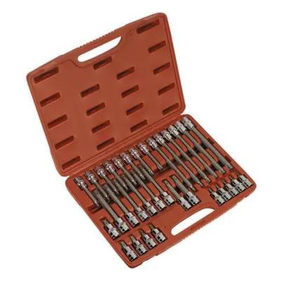 32pc TRX Star Short & Long Socket Bit Set - 1/2" Square Drive Mechanic Vehicle