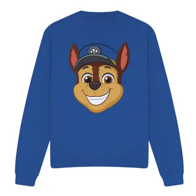 (S, Royal Blue) Paw Patrol Unisex Adult Grin Chase Sweatshirt