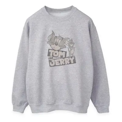 (XXL, Heather Grey) Tom and Jerry Womens/Ladies Wink Sweatshirt