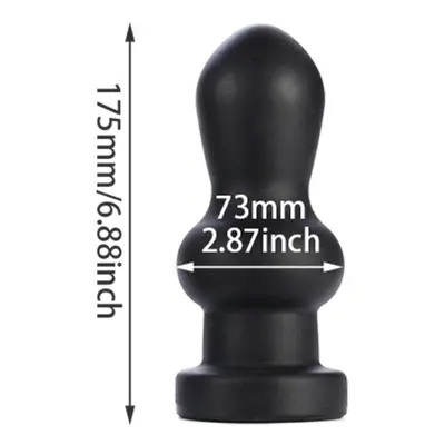 (PX264-Black) Anal Plug Sex Shop Big Butt Plug With Powerful Sucker Female Masturbation Tool Ana