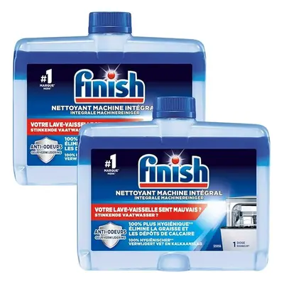 Finish Dishwasher Machine Cleaner | Original | Washes (250ml x 2) |Deep Cleans and Helps to prol