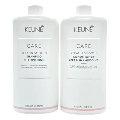 Keune Care Keratin Smooth Shampoo & Conditioner 33.8 Oz Set