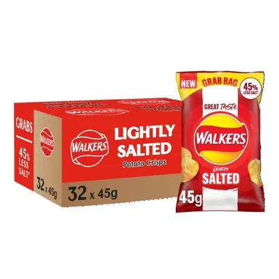 Walkers Less Salt Lightly Salted 45G (Case of 32)