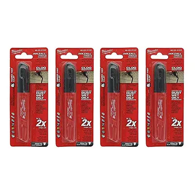 Milwaukee 48-22-3103 Inkzall Jobsite Marker Medium Black Pack Of