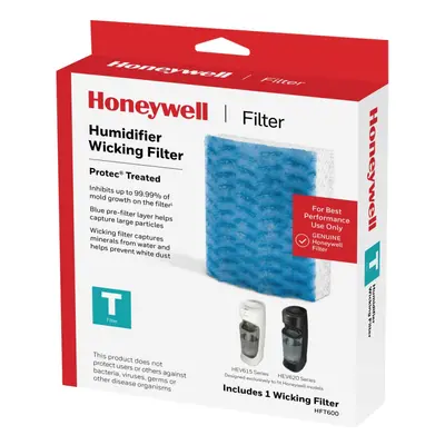 Honeywell HFT600PF1 Replacement Wicking Filter T pack White