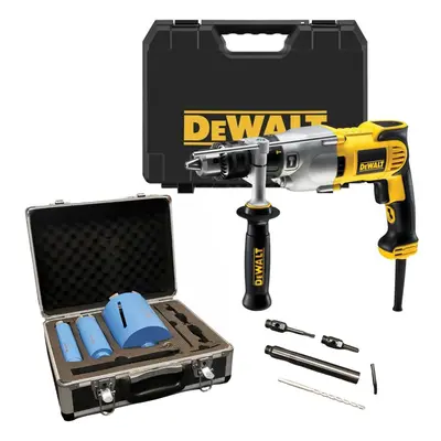 Dewalt D21570K Dry Diamond Core Drill Rotary Percussion 110v + 8PC Plumbing Set