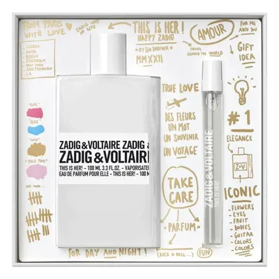 Zadig & Voltaire This Is Her! Gift Set 100ml EDP Spray + Eau de Parfum 10ml