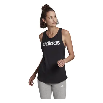 adidas womens Linear Tank Black/White Large