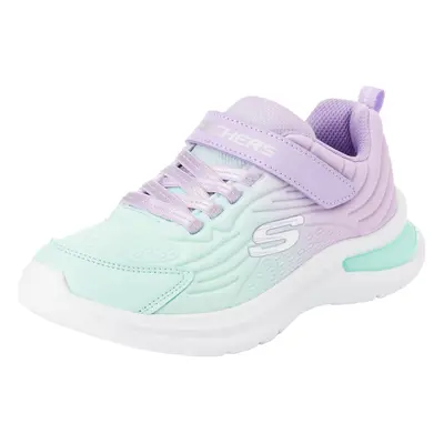 Skechers Kids Girls Jumpsters-Tech Sneaker Lavender/Turquoise Big