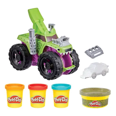 Wheels Chompin' Monster Truck Toy with Car Accessory and Colors