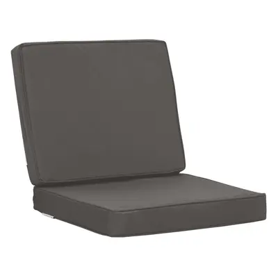 Outsunny Outdoor Seat and Back Cushion Set Replacement Cushions, Dark Grey