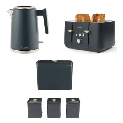 Salter COMBO-8853A Marino Piece Breakfast & Countertop Set - 1.7L Fast Boil Kettle With Limescal