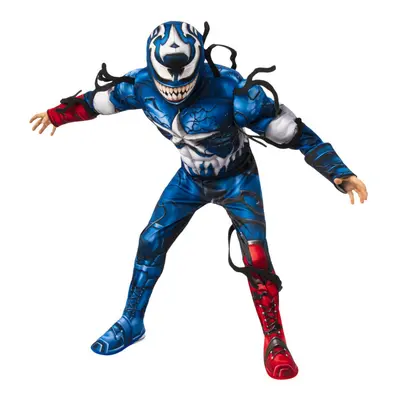 (3-4 Years, Blue/Red) Captain America Boys Venomized Costume