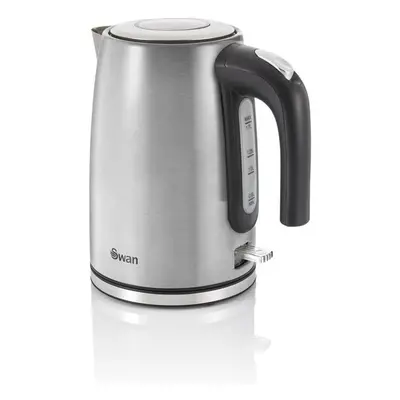 Electric Kettle Cordless Jug 1.7L Overheat Protection Silver Cord Storage 2200W