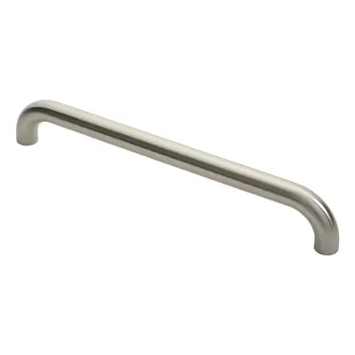 Round D Bar Pull Handle x 30mm 450mm Fixing Centres Satin Steel