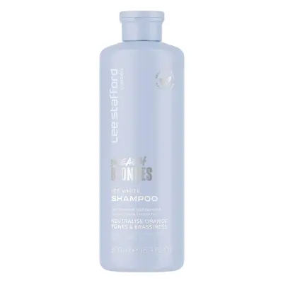 Lee Stafford Blue Toning Shampoo | Bleach Blonde Ice White Collection - Corrects Brassy & Orange