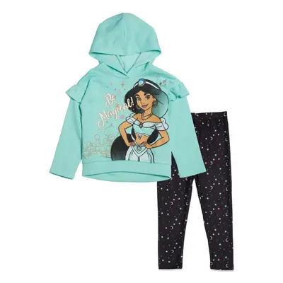 Disney Aladdin Jasmine Girl Fleece Hoodie & Ruffle Leggings