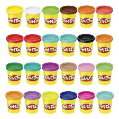 Play-Doh Modeling Compound 24-Pack Case of Colors Non-Toxic Oz Cans of Assort. Colors Non Candy 