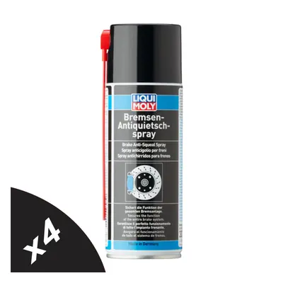 Liqui Moly Brake Anti-Squeal Spray Anti-Seize Grease Aerosol 4x400ml