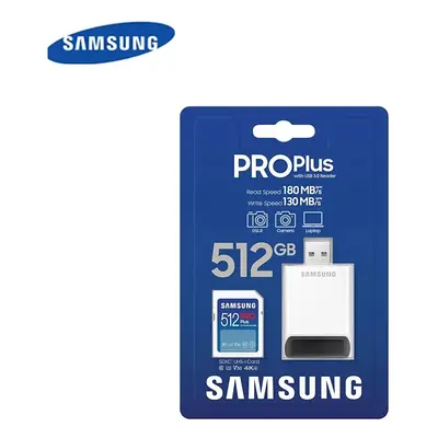 (512GB) Samsung PRO Plus GB SDXC UHS-I and USB