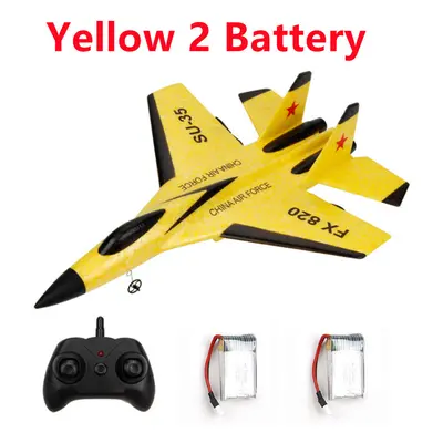 (Yellow-SU35-2B) FX-620 SU-35 RC Remote Control Airplane 2.4G Remote Control Fighter Hobby Plane