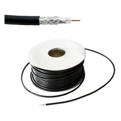 100m Outdoor Coaxial RG6 Cable Wire Reel Drum TV Aerial Satellite Freeview CCS