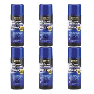 Everbuild All Purpose Silicone Spray, ml SILSPRAY (Pack of 6)