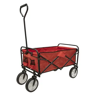 Folding Canvas Trolley - 70kg Weight Limit - Collapsible Tubular Steel Frame