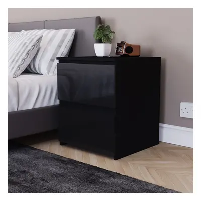 (Black) Vida Designs Glinton Drawer Bedside Chest